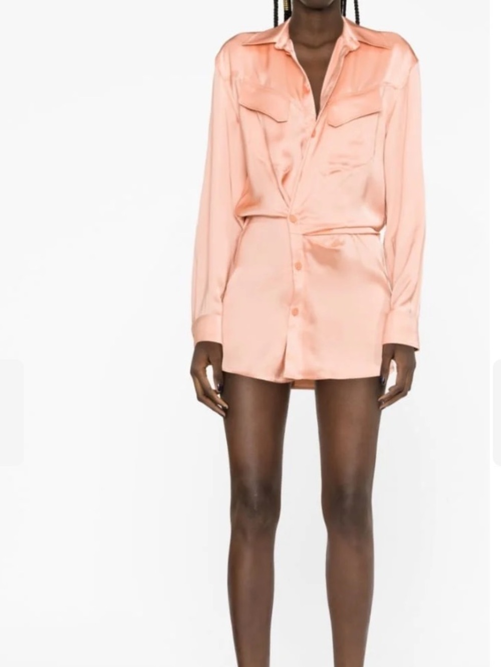 OFF-WHITE Silky Blouse dress , authentic card included